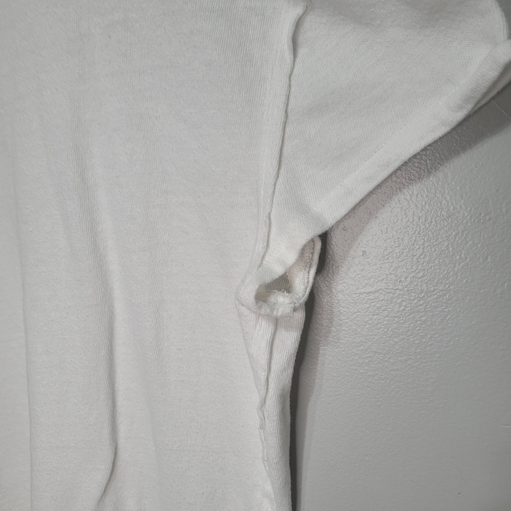 We The Free Cutout Boxy Cotton T-Shirt White Women's Size M - Picture 11 of 13